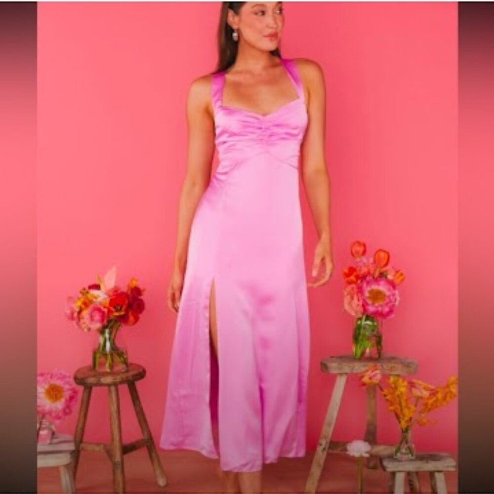 NWT Show Me Your MuMu Mina Midi Dress  size S